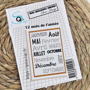 Tampons clear – 12 mois de l’année