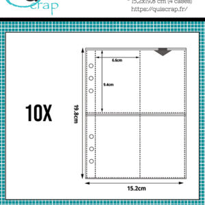 Lot de 12 pochettes A5 – 2 exemplaires de 6 modèles différents
