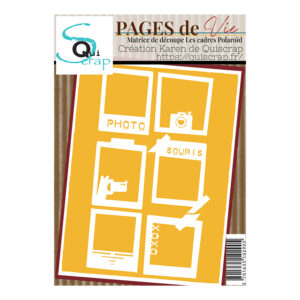 Matrice de découpe – Les cadres Polaroïd – Collection Pages de Vie