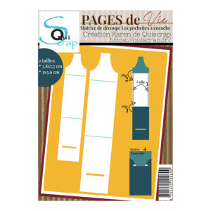 Matrice de découpe – Les pochettes à encoche – Collection Pages de Vie