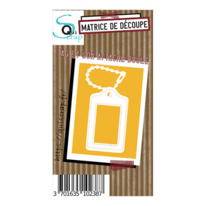 Matrice de découpe – Tag et son attache boule – Collection Pages de Vie – Quiscrap
