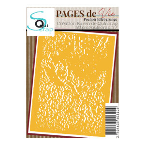 Pochoir A6 – Effet grunge – Collection Pages de Vie