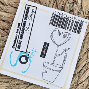 Tampon Bonheur en pot