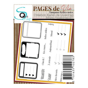 Tampons clear A7 – Petites notes – Collection Pages de Vie