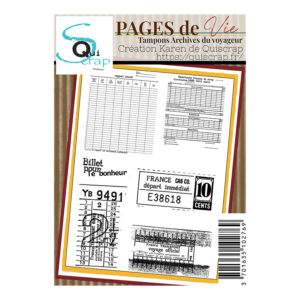 Tampons clear A6 – Archives du voyageur – Collection Pages de Vie