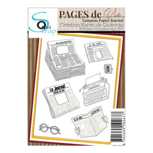 Tampons clear A6 – Papier journal – Collection Pages de Vie