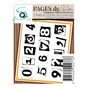 Tampons clear A7 – Chiffres de presse – Collection Pages de Vie