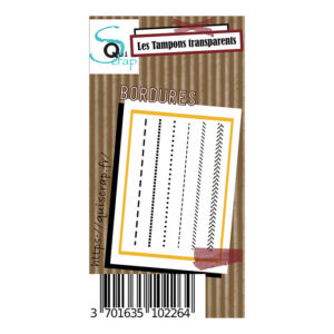 Tampons clear A8 – Les bordures – Collection Pages de Vie