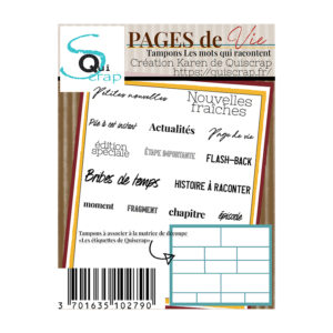 Tampons clear A8 – Les mots qui racontent – Collection Pages de Vie