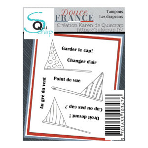 Tampons clear A7 – Les drapeaux – Collection Douce France
