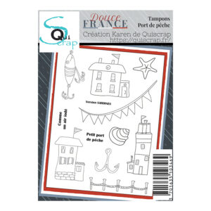 Tampons clear A6 – Port de pêche – Collection Douce France