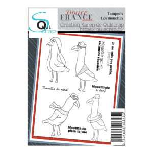 Tampons clear A6 – Les mouettes – Collection Douce France
