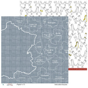 Papier n°5 – Collection Douce France – Lot de 10
