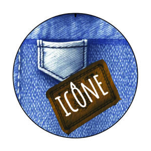 Badge 32 mm – Icône – Lot de 5